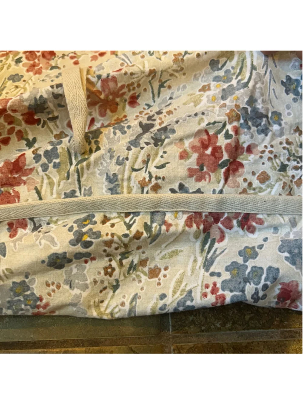 VTG Lauren Ralph Lauren Duvet Cover King Floral Country Farmhouse 90x102
